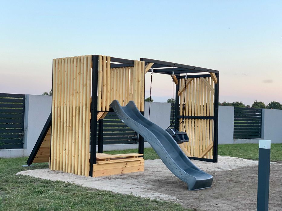 PROMOCJA - Plac zabaw - Maja - Drewniany - Lamele - Nowoczesny