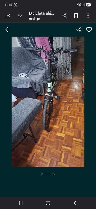 Bicicleta dobrável eletrica