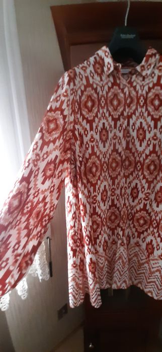 Komplet sukienka i koszula z wiskozy, 48-50 okazja