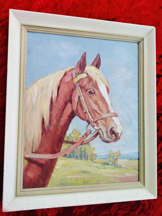 Obraz olejny ręcznie malowany Koń konie