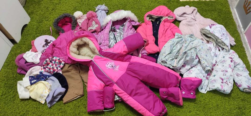 Лот одягу з народження до 3 років+ взуття набор одежды для девочки