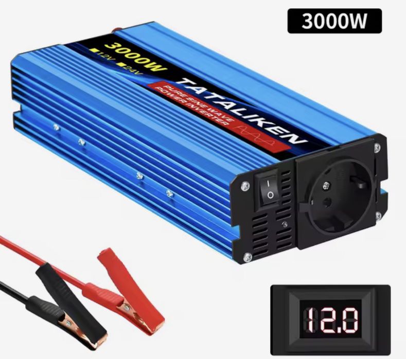 Инвертор Tataliken 3000Вт 12в в 230в