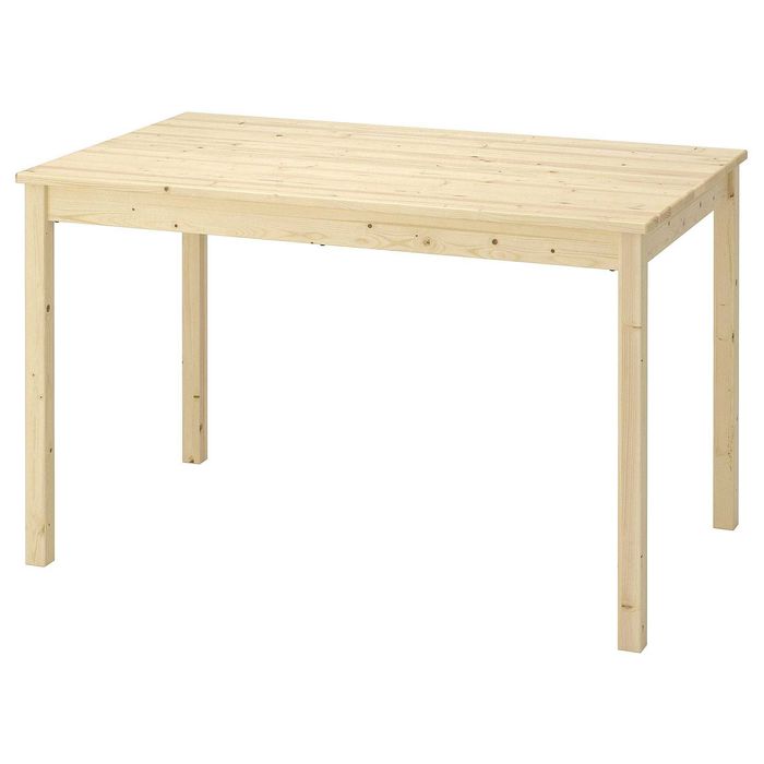 Mesa IKEA INGO em pinho - desmontada, tampo com desenhos