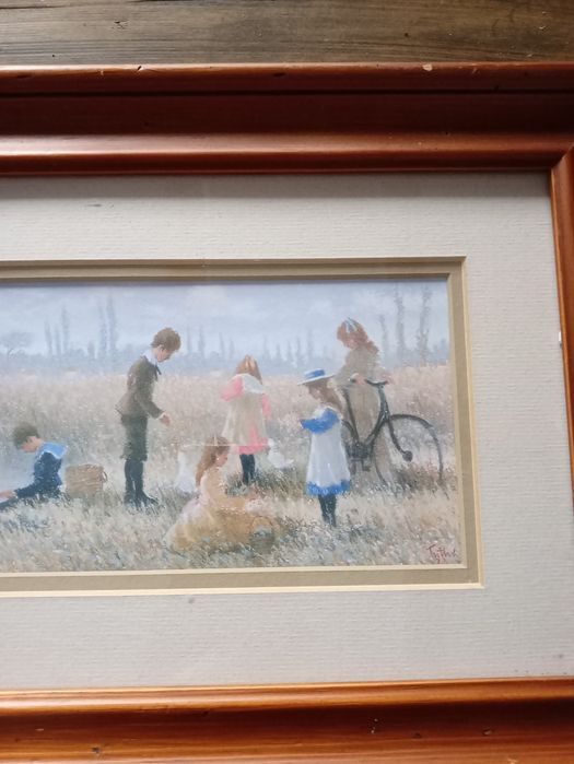 Obraz w ramie sielski oprawiony