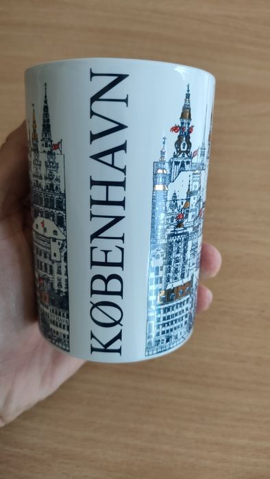 Kubek porcelanowy z Kopenhagi Danii