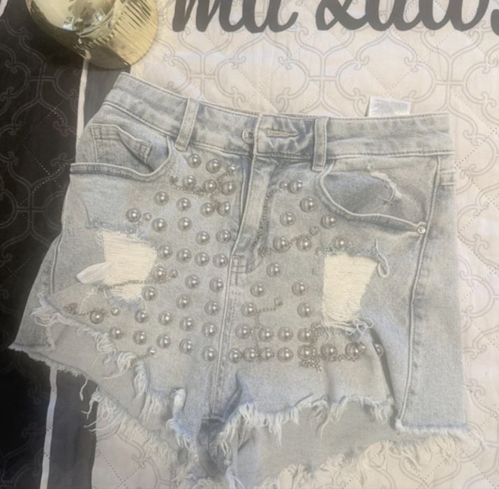 Spodenki jeans z ozdobami S Monday