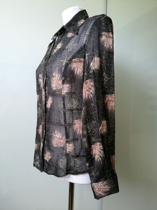 Bluzka damska czarno złota elegancka M/38/10