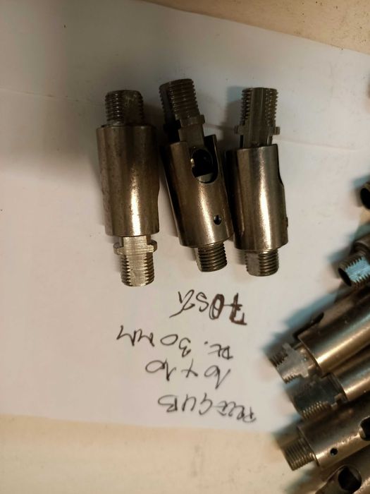 Przegub do lamp M10 x1 stal szczotkowana