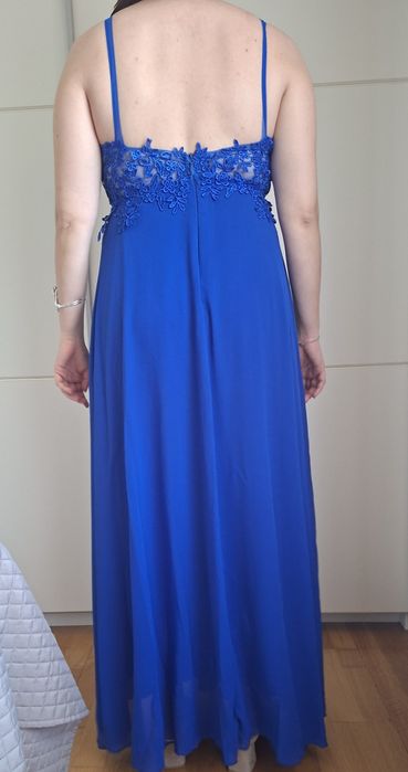 Vestido de cerimónia azul em excelente estado