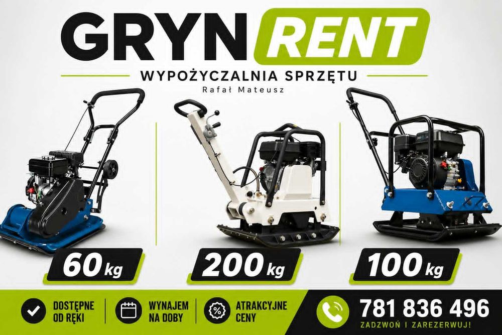 Zagęszczarka Wynajem