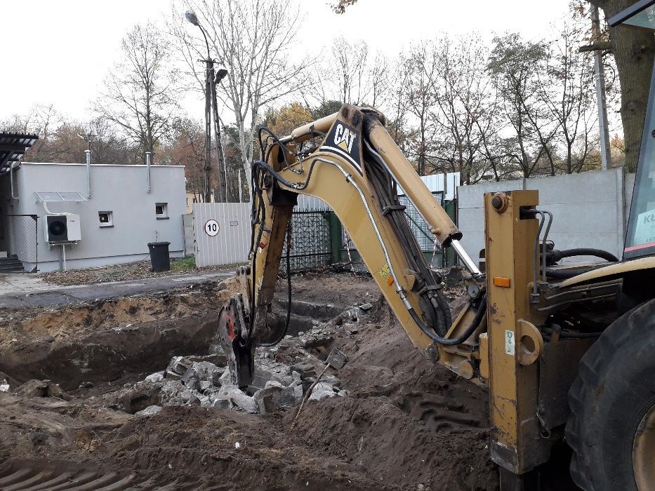 Wykopy Zasypki Rozbiórki Wyburzenia Koparka Koparko-ładowarka Wywrotka