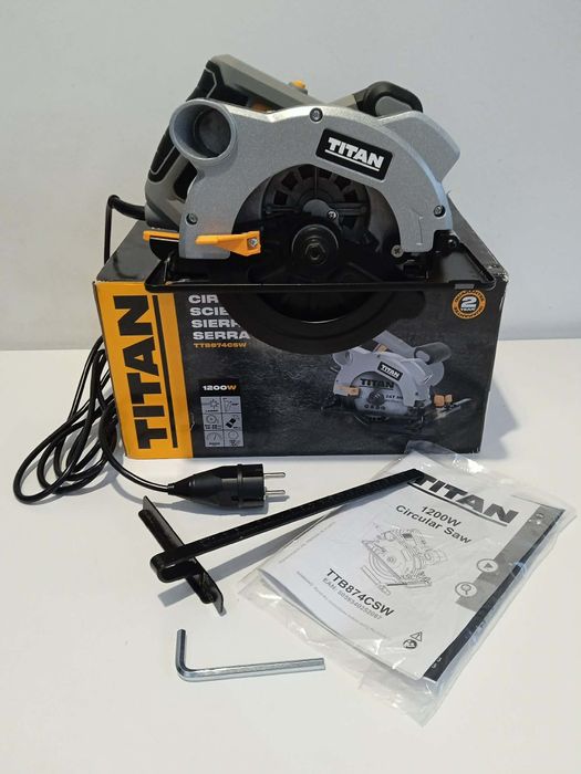 Pilarka tarczowa Titan TTB874CSW 1200W
Stan bardzo dobry małe ślady uż