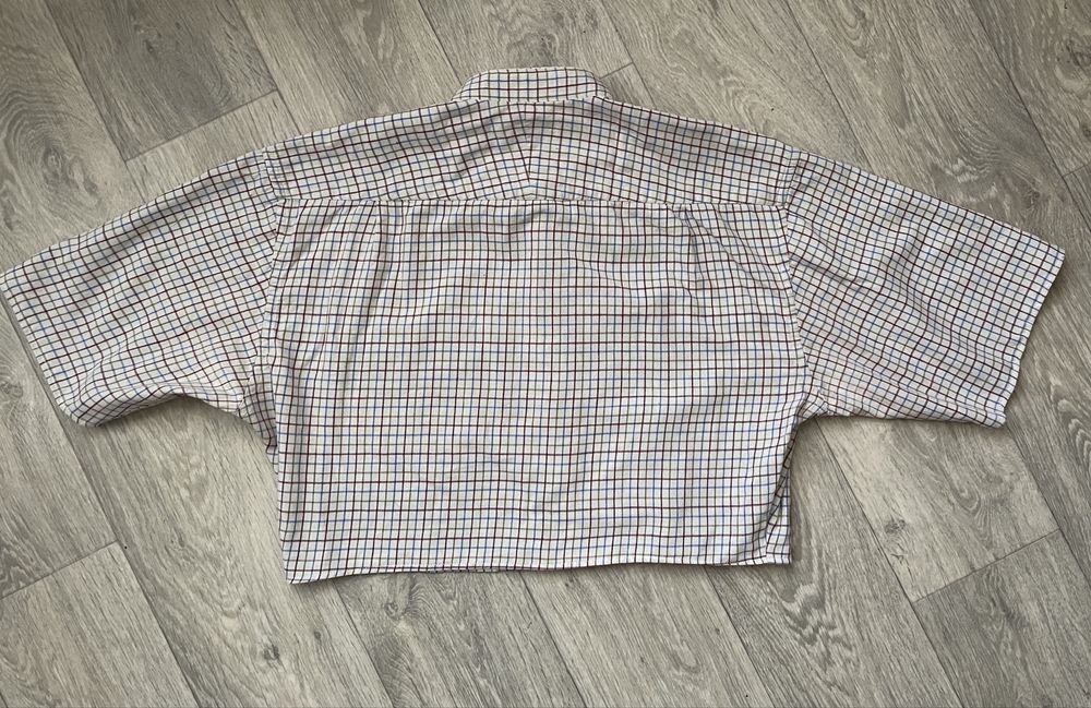 Upcycle рубашка Cheongsam Shirt: Клітинка & Східний стиль сорочка