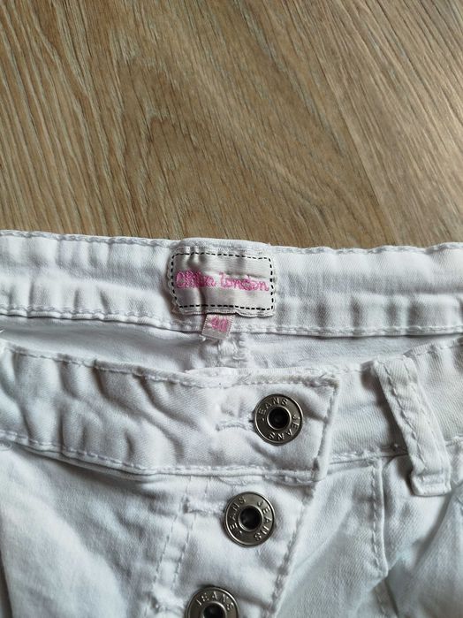 Spodnie damskie białe asymetryczne chica london