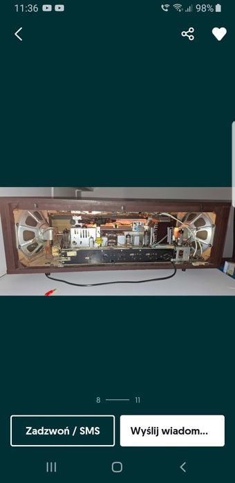 Bardzo Duże Radio Lampowe z 1964 r Philips B7X44A Stan Kolekcjonerski