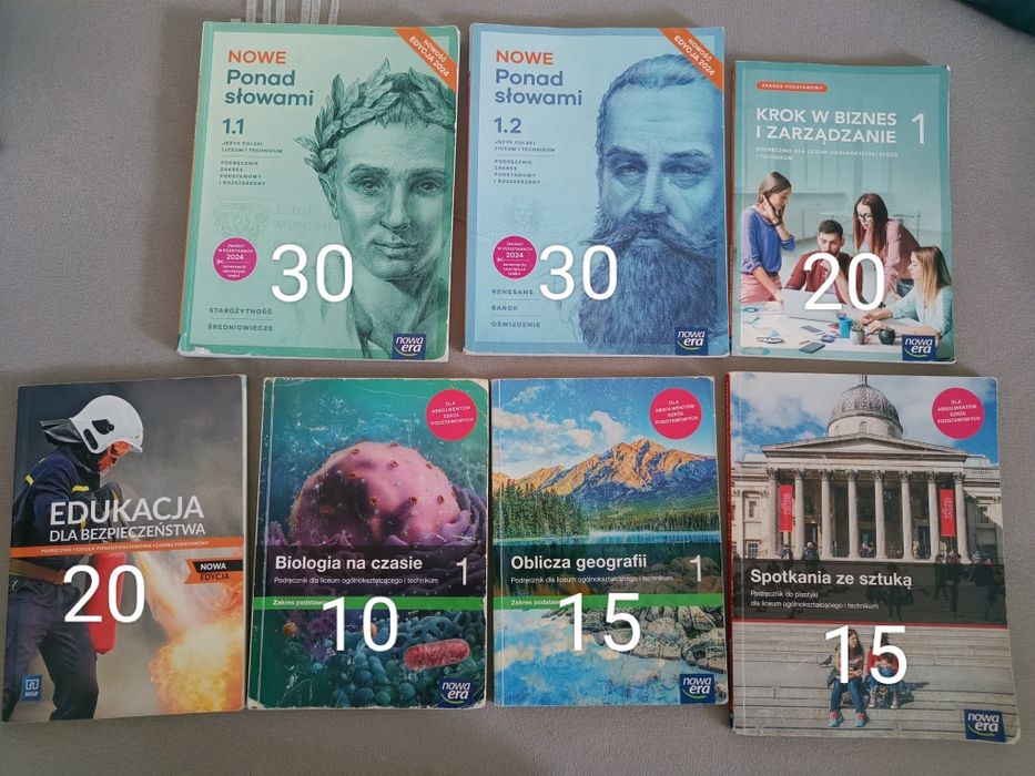Podręczniki do liceum kl.I
