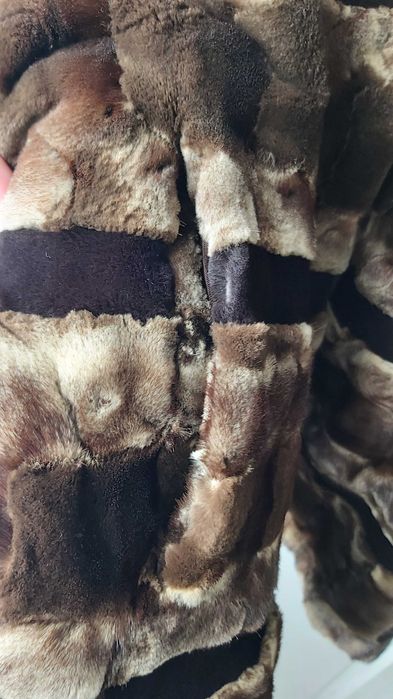 норка р.48-50 полушубок с капюшоном