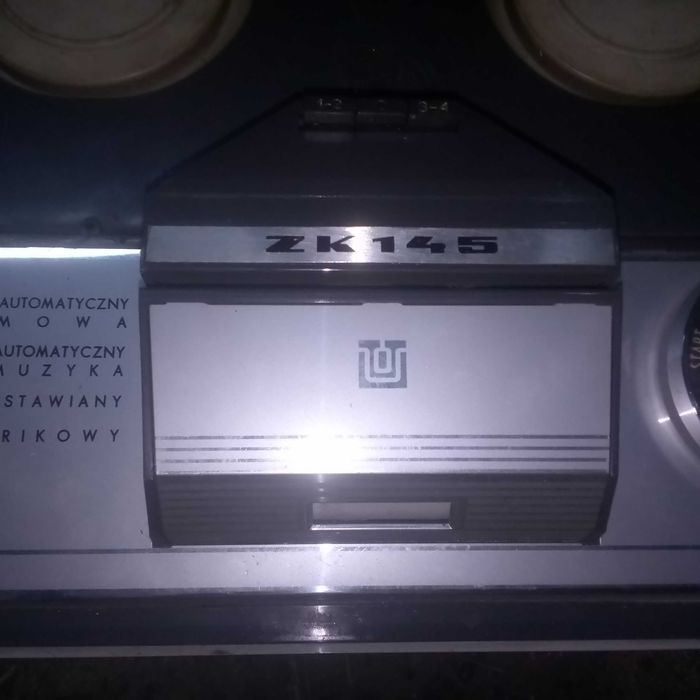 Magnetofon szpulowy lampowy ZRK ZK145 z PRL,