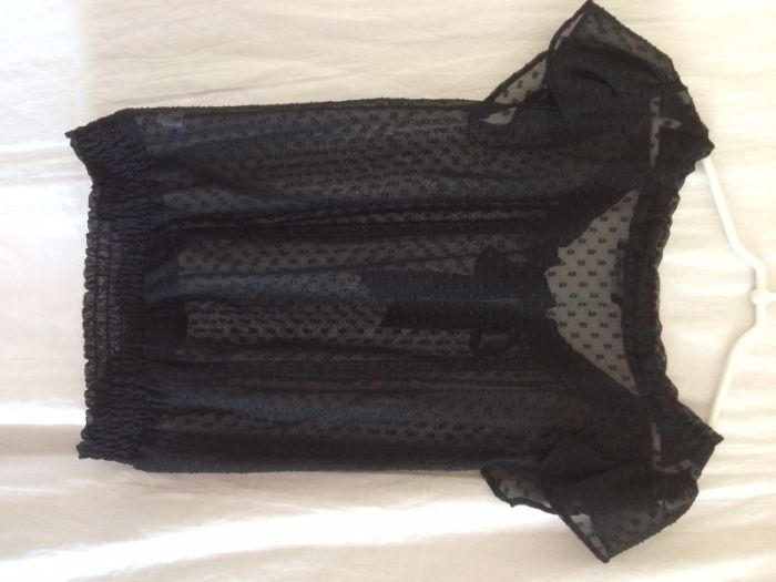 Bluzka czarna z kokardą