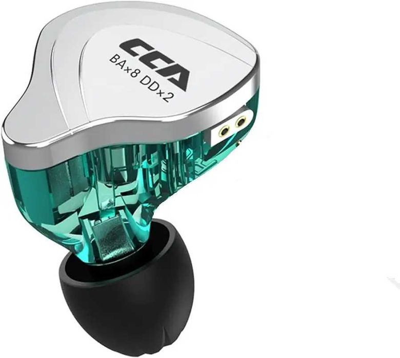 CCA C10 (Hi-Res, 1DD+4BA) – гібридні аудіофільські Hi-Fi навушники