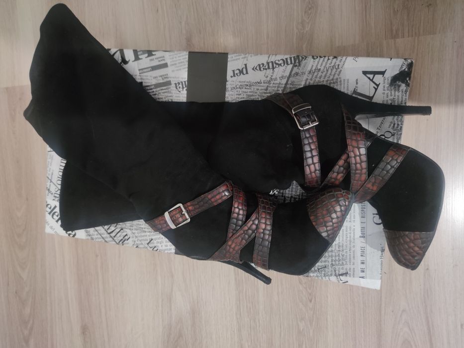 Сапоги ботфорты демисезонные