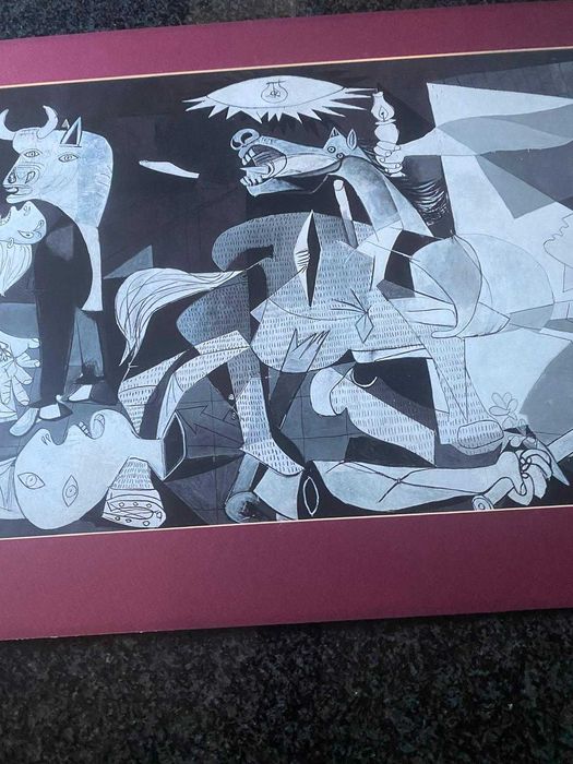 Guernica de picasso em kline com passpartout