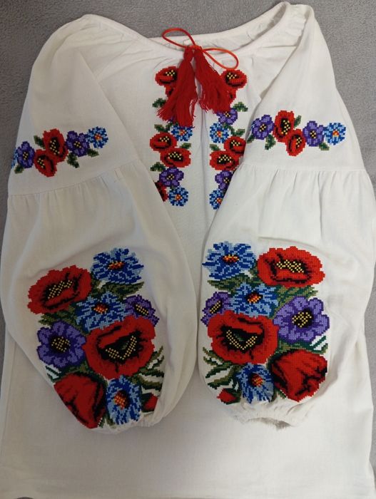 Вишиванка льняна на зріст 158