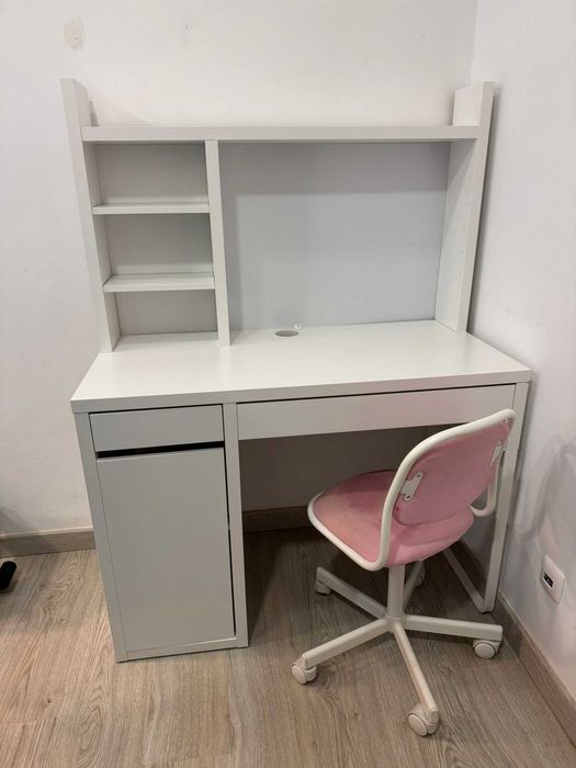 MICKE Secretária, branco, 105x50 cm