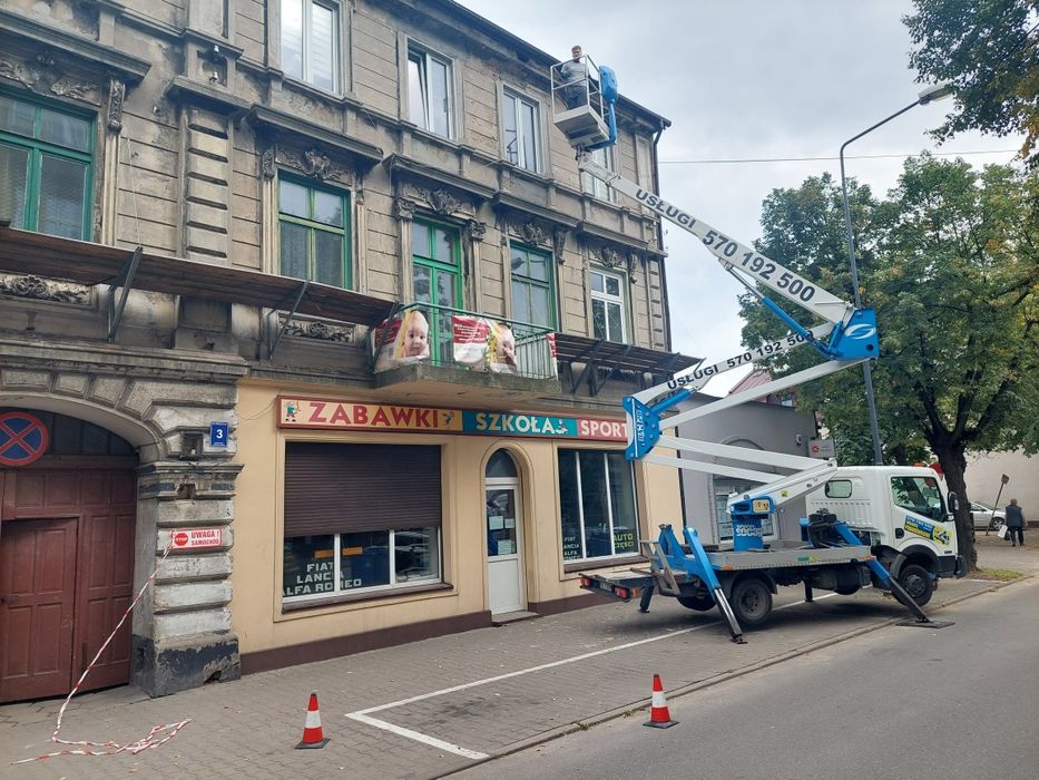 Usługi podnośnikiem kosz zwyżka Pabianice