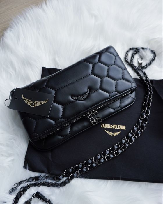 Сумка клатч Zadig & Voltaire / Сумка Zadig & Voltaire чорна