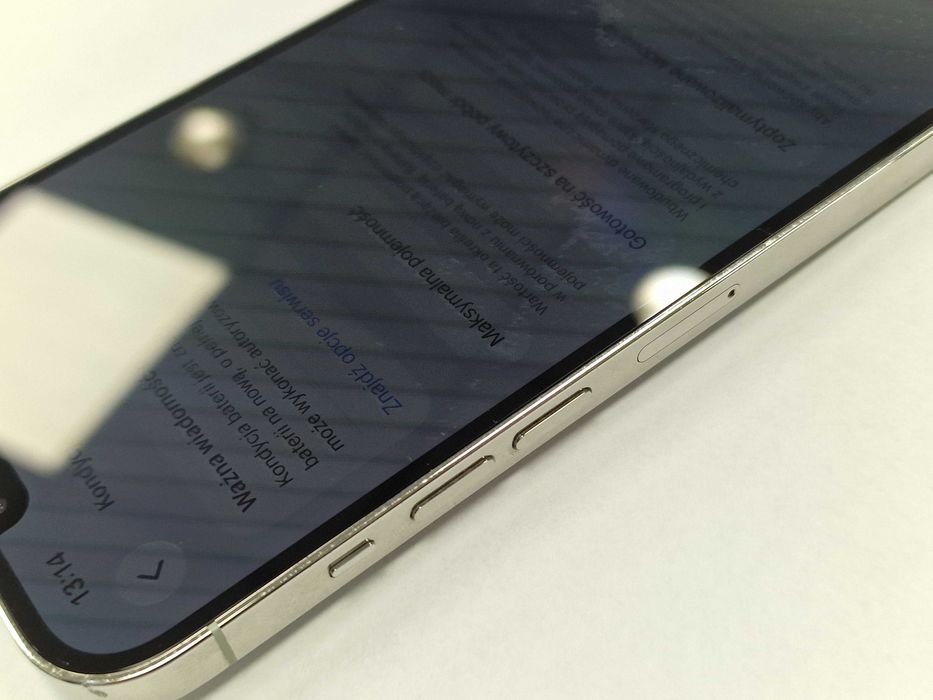 Iphone 13 PRO MAX 256GB/ Silver/ 75%/ Grade A- + ładowarka