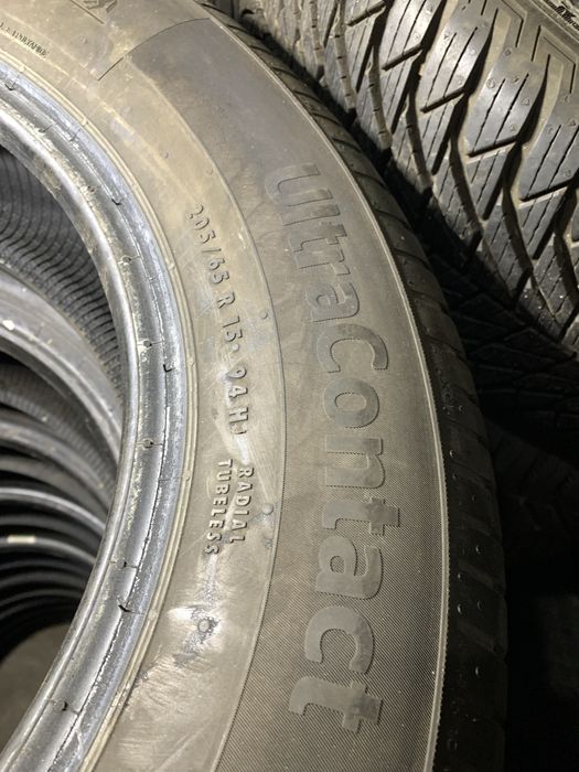 шины б/у лето 205/65 15 Continental Ultra contact