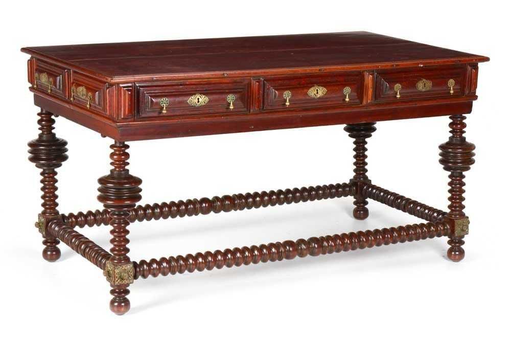 Consola em Madeira e Mármore
