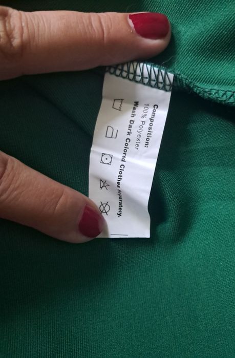Świąteczna, zielona sukienka