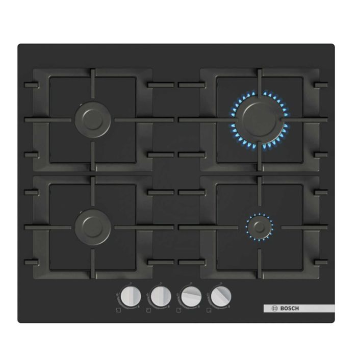 Płyta gazowa do zabudowy Bosch PNH6B6K40 Szkło hartowane 59cm palnik WOK 09.02/B1