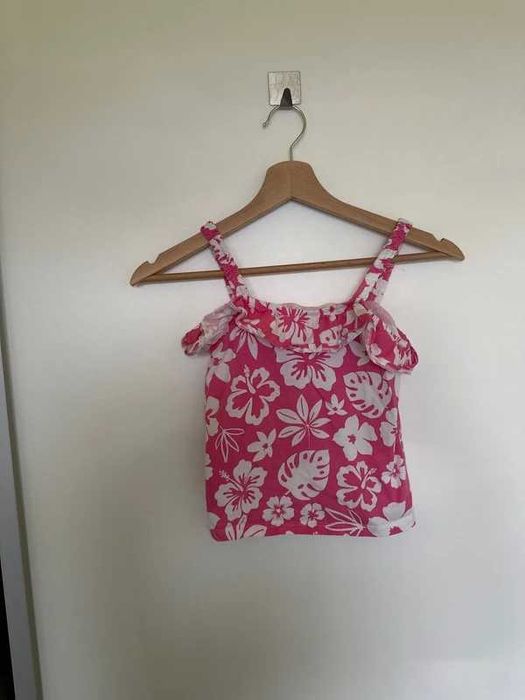 Różowa bluzka na ramiączkach C&A