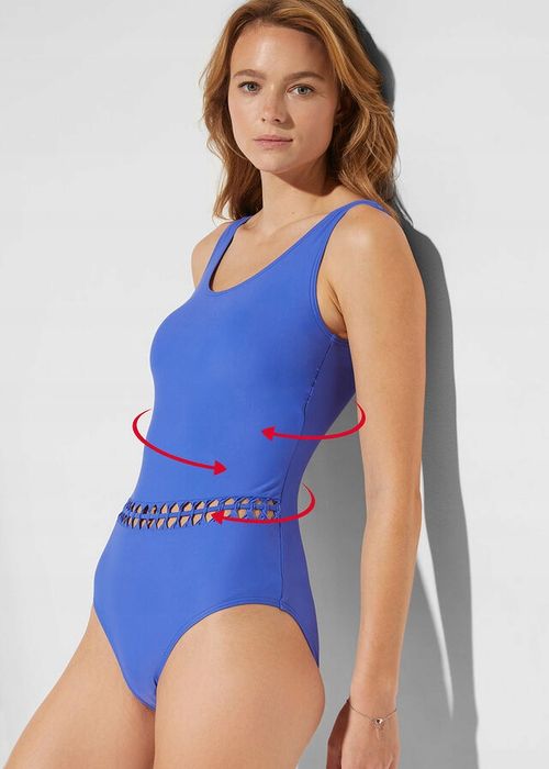 Chabrowy kostium kąpielowy modelujący r.46