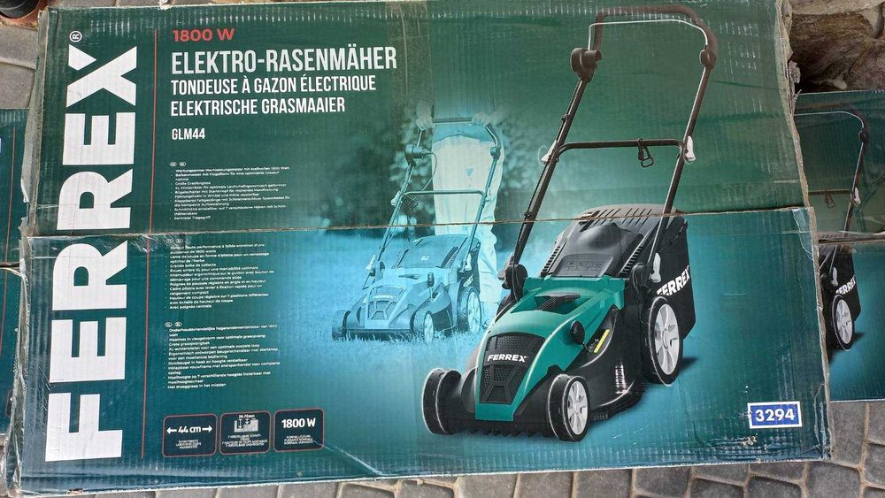 Реальний німець 2в1 газонокосарка ferrex 1.8кВ мульчуван 35л Самовивіз