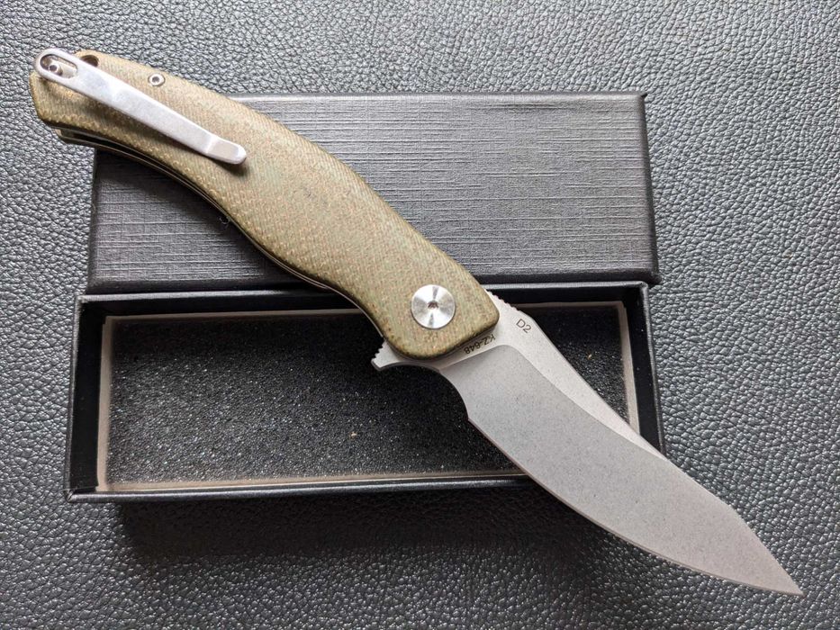 Kerzeman KZ648. Green Micarta. нож складной. складний ніж