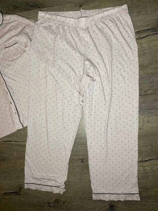 жіноча піжама XL/XXL комплект в горошок сорочка-штани