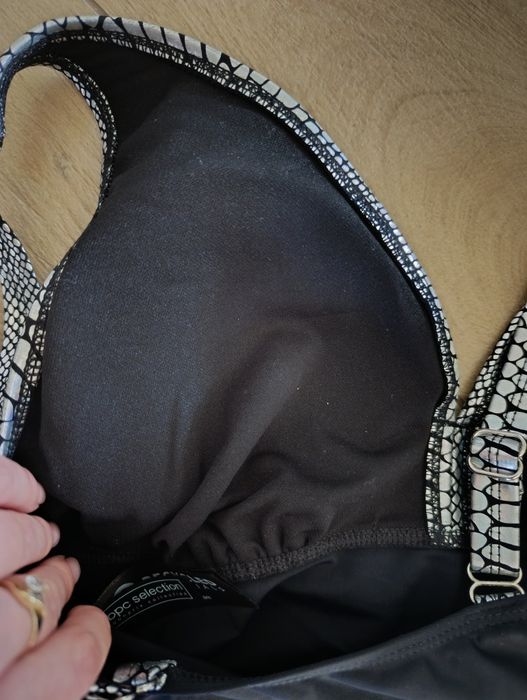Strój nowy kąpielowy Bonprix 38 holo print wężowy