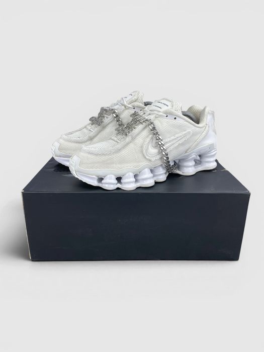 Buty Sportowe Nike Shox TL / Cdg Biały Srebrny Rozmiar 40.5
