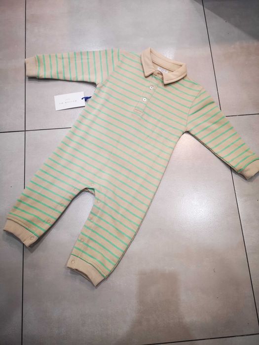 Maison Me Baby kombinezon rampers paski kremowy 92 cm 18-24m. nowy