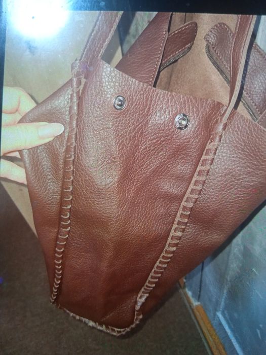 Продам кожаний шопер