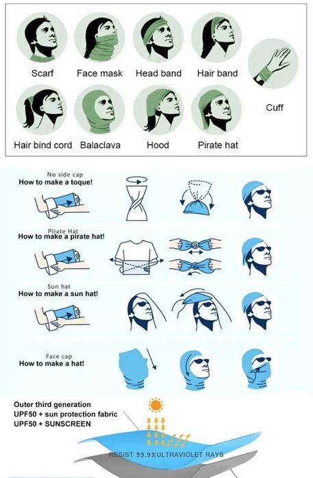 Бафф легкий бандана, шарф, пов'язка, маска Новий