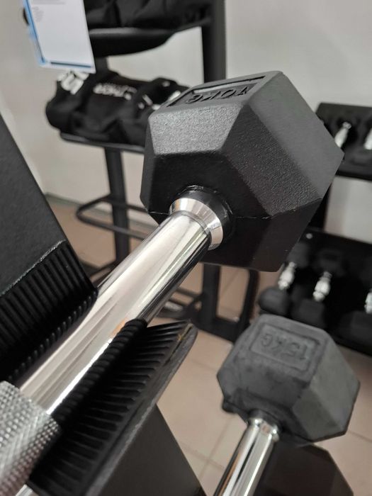 Sztanga stała hex prosta 15 kg, art. nr DB401