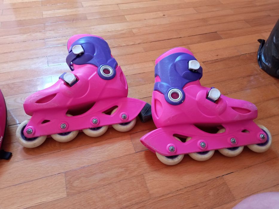 Patins em linha + capacete