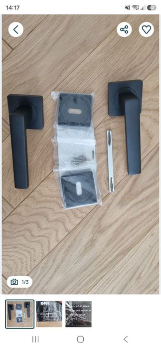 Klamki DRE FA18-008 wega czarne