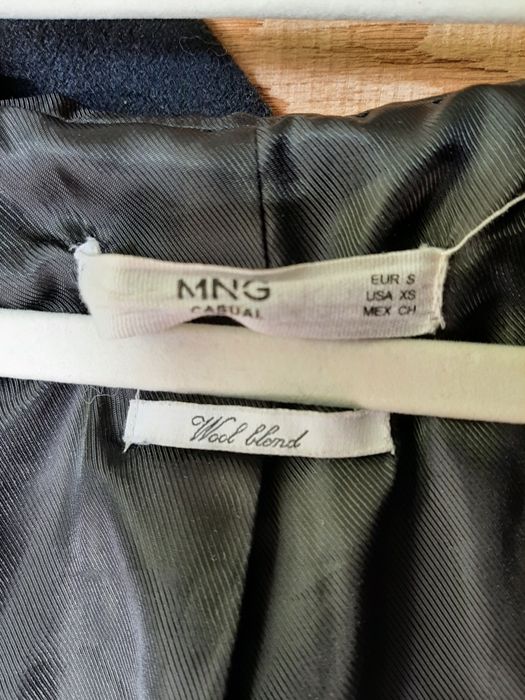 Mango płaszcz Audrey S wełna