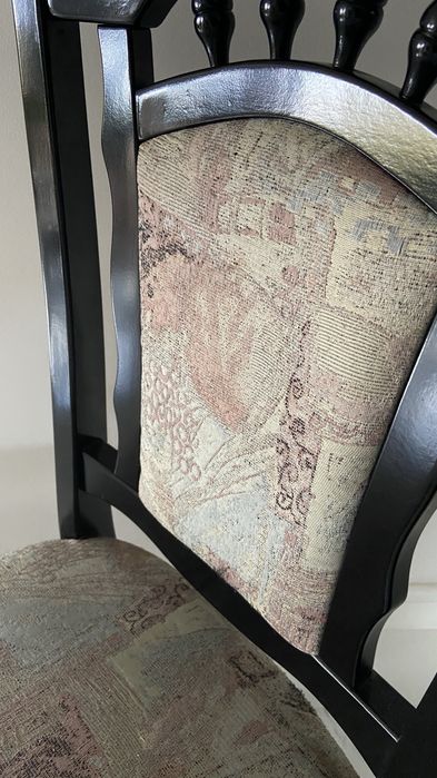 Zestaw dla 12 osób meble krzesła stół klose czarne vintage retro